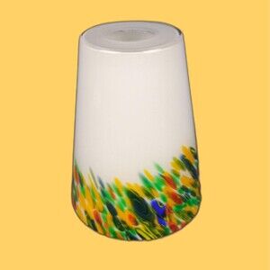 Portfolio Lamp Shade Swirled Art Glass Pendant Lamp Shade Cased Multicolor Glass
